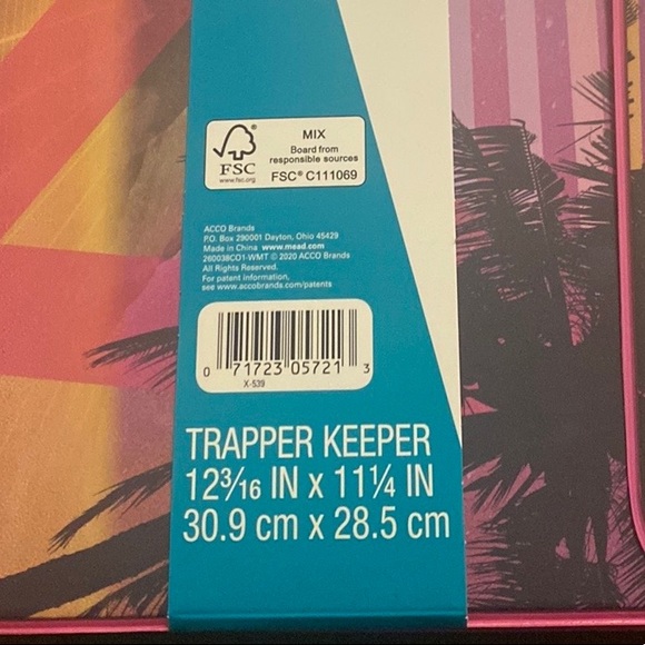 💜Original Trapper Keeper Vintage Retro portafolio Binder Sunset print - Picture 10 of 12